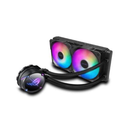 Enfriamiento Líquido para CPU Asus ROG Strix LC II 240 ARGB 240mm Aura Sync Compatible S 1200 1700 AM4 AM5 TR4 Negro