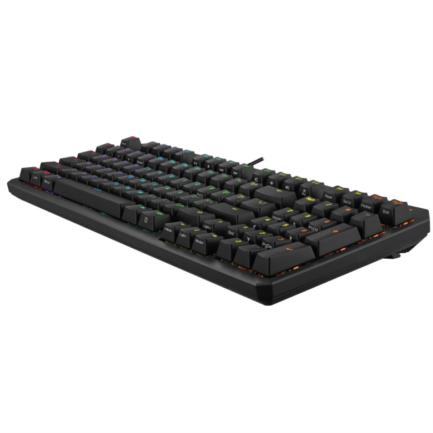 Teclado Opto Mecanico Asus (RA07 TUF K3 GEN II/RD/CA/ABS) con Switch Rojo con Teclas Programables RGB color Negro