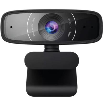 Cámara Web Asus WebCam C3 FHD 360 grados Micrófono Beamforming USB Color Negro 3