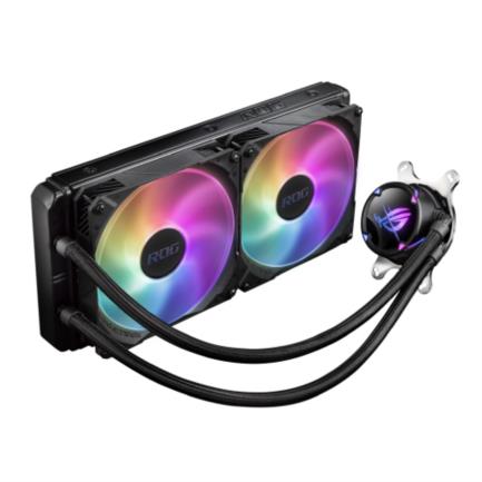 Enfriamiento Líquido para CPU Asus ROG Strix LC II 280 ARGB 280mm Aura Sync Compatible S 1200 1700 AM4 AM5 TR4 Negro