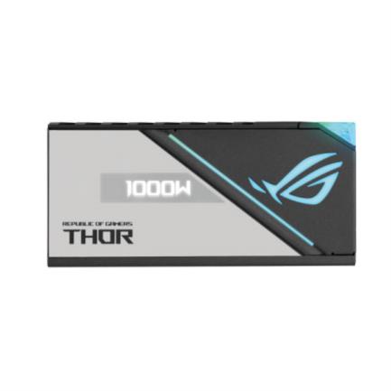 Fuente de Poder Asus ROG-THOR-1000P2-GAMING 1000W ATX 12V 80 Plus Platinum ll Modular 20+4 pin Fan 135mm OLED ARGB Negro