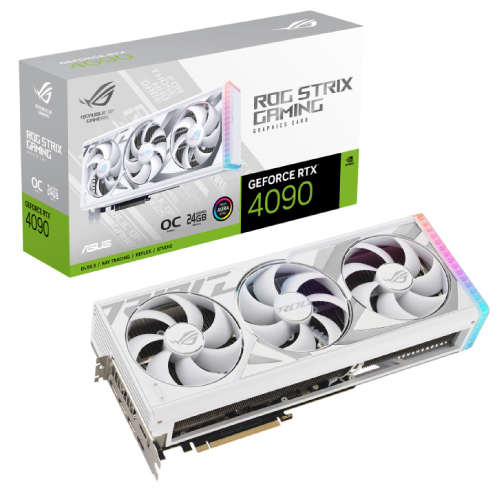 Tarjeta de Video Asus ROG Strix GeForce RTX4090 OC 24GB ARGB White Triple Fan GDDR6X PCIe 4 0 384 bit 2xHDMI 3xDP 5