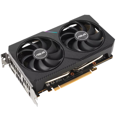 Tarjeta de Video Asus Dual Radeon RX 6500 XT OC 4GB Dual Fan GDDR6 PCIe 4.0 64 bits 1xHDMI 1xDP