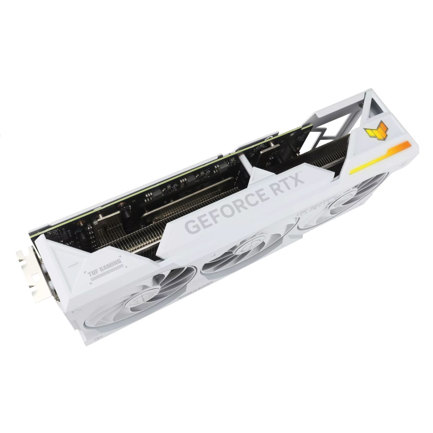 Tarjeta de Video Asus (TUF-RTX4070TIS-16G-BTF-WHITE) Requiere Conector BTF PCI 4 2 HDMI 3 DP 3 FAN
