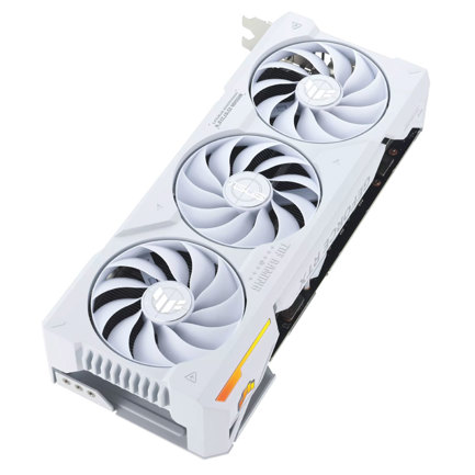 Tarjeta de Video Asus (TUF-RTX4070TIS-16G-BTF-WHITE) Requiere Conector BTF PCI 4 2 HDMI 3 DP 3 FAN 2