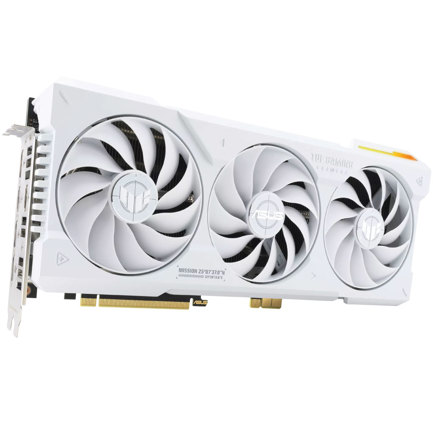 Tarjeta de Video Asus (TUF-RTX4070TIS-16G-BTF-WHITE) Requiere Conector BTF PCI 4 2 HDMI 3 DP 3 FAN 3