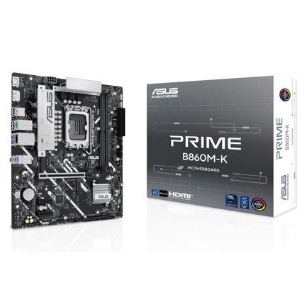 Tarjeta Madre Asus Prime B860M-K DDR5 S 1851 mATX 128GB DDR5 PCIe 5.0 1xPCIe 4.0 M.2 Aura Sync