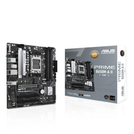 Tarjeta Madre Asus PRIME B650M-A II-CSM AM5 128GB 4xDDR5 HDMI DP 3