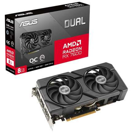 Tarjeta de Video ASUS AMD Radeon RX 7600 EVO OC 8GB 128-bit GDDR6 PCI Express 4.0 2