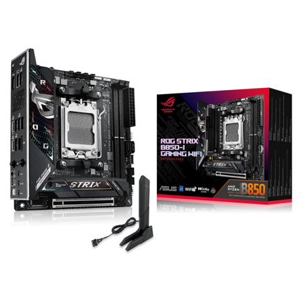 Tarjeta Madre Asus ROG STRIX B850-I GAMING WIFI AM5 2xDDR5 8400 WiFi 7 2xM.2 PCIe5.0 Aura Mini-ITX 2