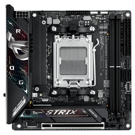 Tarjeta Madre Asus ROG STRIX B850-I GAMING WIFI AM5 2xDDR5 8400 WiFi 7 2xM.2 PCIe5.0 Aura Mini-ITX 3