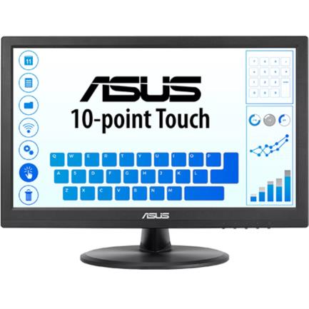Monitor Asus Touch VT168HR 15.6" TN HD 1366x768 10 Points Multi-Touch HDMI VGA 5ms GTG 60Hz Negro