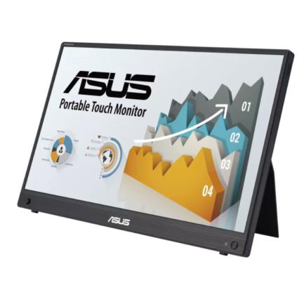 Monitor Asus Portatil Touch ZenScreen MB16AMTR 15.6 IPS FHD 1920x1080 10point mHDMI USB-C 60Hz Speaker 1Wx2 Bat 7800mAh