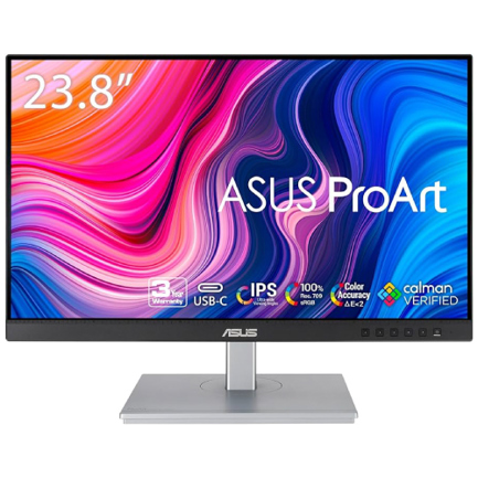 Monitor Led Asus 23.8" (PA247CV) ProArt 1920x1080 75Hz 5ms(GTG) IPS HDMI/DisplayPort/USB-C/3.5mm