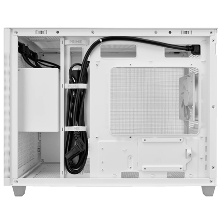 Gabinete Asus PRIME AP201 White Paneles de Malla Micro ATX Blanco