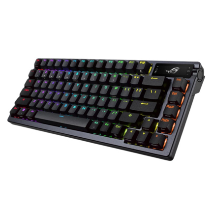 Teclado Gamer Asus M701 ROG Azoth en Ingles Inalambrico/Bluetooth/Alambrico RGB Color Negro