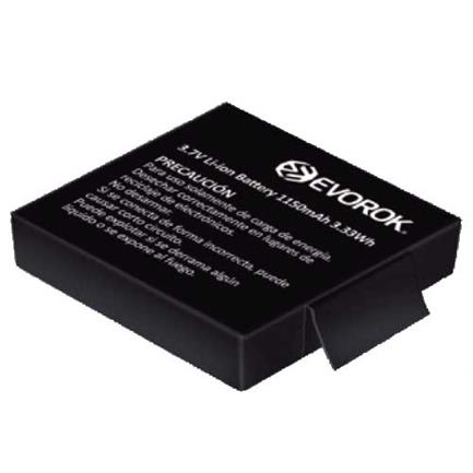 Bateria recargable acteck 1150 mah para action cam negro