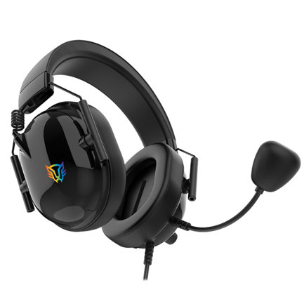 Audífonos Gamer Acteck AviatorHA757/Alámbricos+Over Ear+Bocinas 53 mm+Mic Fijo /Conexión USB / Legend Negro 2