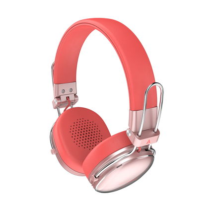 Audífonos Inalámbricos Acteck Over Ear Luxe Chic HP710 Recargables Elite Salmon 5