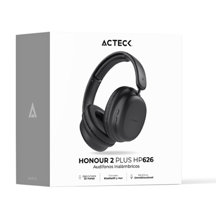 Audífonos Inalámbricos Acteck Over Ear Honour 2 Plus HP626 Negro 3