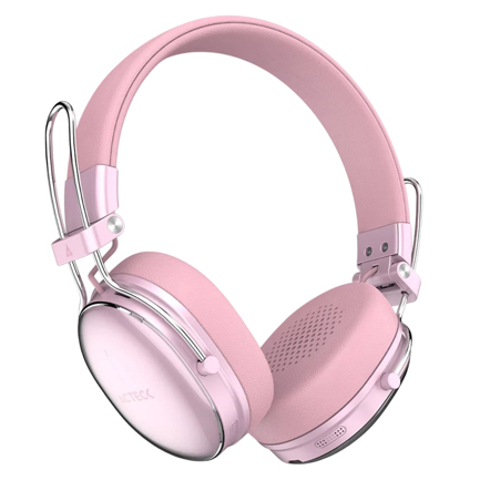 Audífonos Acteck con Micrófono Luxe Chic HP710 Bluetooth Inalámbrico USB-C Rosa