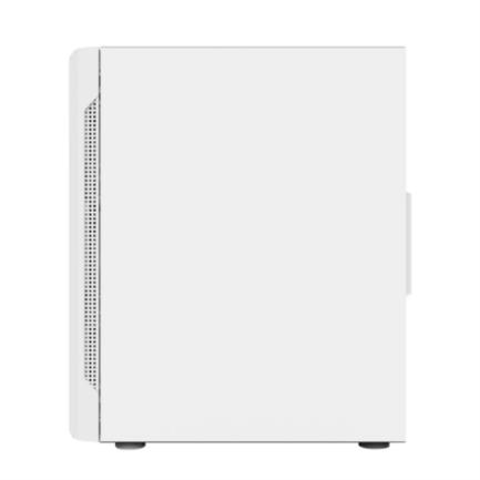 Gabinete Gamer Compact Media Torre Dragonfly Perform Crystal GM590CW / Panel Izq Cristal + Frente Cristal / Blanco