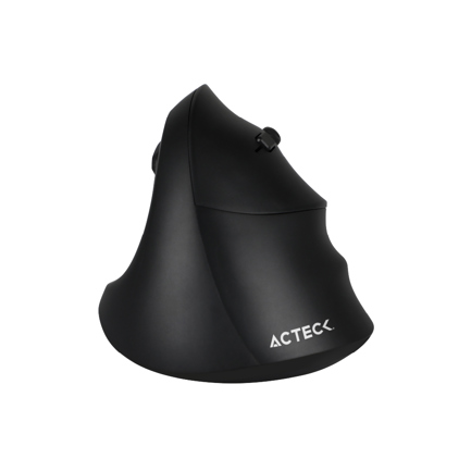 Mouse Vertical Virtuos Acteck Fitt MI520/2.4GHz+2Modos BT/Hasta 2400DPI/7Botones/Ergonómico/Recargable/Advanced Negro
