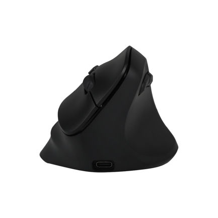 Mouse Vertical Virtuos Acteck Fitt MI520/2.4GHz+2Modos BT/Hasta 2400DPI/7Botones/Ergonómico/Recargable/Advanced Negro 2