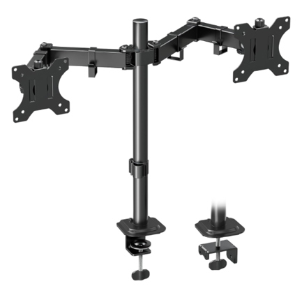 Soporte articulado Acteck doble monitor 17 a 32 pulgadas hasta 9 kg VESA 75x75 100x100 Enforce Zone SM490