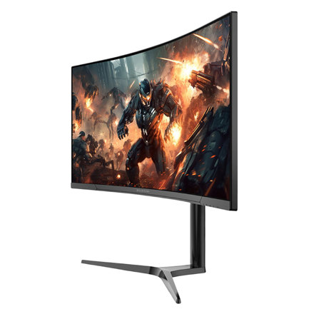 Monitor Acteck 34" Gaming Curvo VA 165Hz 1ms PIP+PBP F-Sync G-Sync HDR 2xHDMI 2.1+2xDP1.4+3.5mm RGB VESA75mm Ne 5
