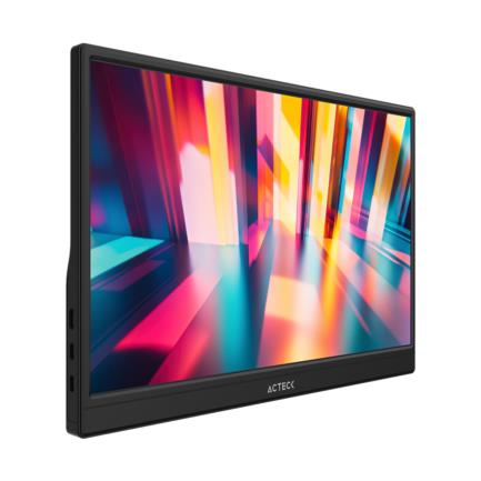 Monitor Acteck 15.6" Portatil Plano IPS LP15Y FHD 60Hz MiniHDMI Base Ajustable Elite Negro 4