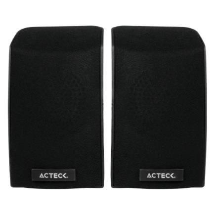 Bocinas acteck-e/entry 750/ multimedia 2.0 usb/1 w/ 3.5mm/ control de volumen/color negro/ac-929103