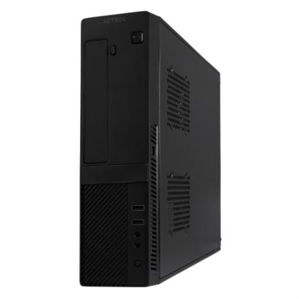 Gabinete acteck slim bonn gs260 mini torre con fuente 450w micro atx/mini itx usb 3.0 1 ventilador color negro