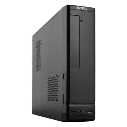 Gabinete acteck slim atom con fuente de poder 450w / gs240 / micro atx /mini itx / negro/ac-929042