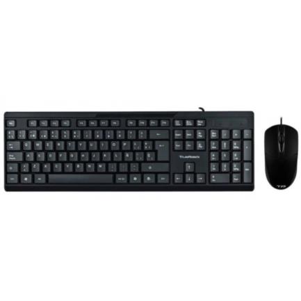 Kit teclado y mouse acteck creator mk210 alámbrico usb 1200dpi color negro