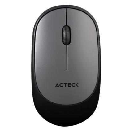 Mouse inalambrico acteck optimize slim mi420 /1200 dpi 2 botones + scroll color plata/negro ac-932660