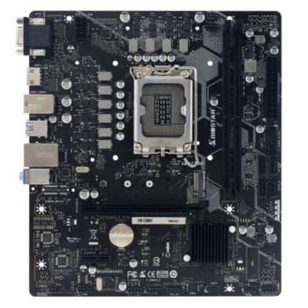 Tarjeta Madre Biostar H610MH 2xDDR4 64GB 3200Mhz PCIe 4.0 M.2 1xHDMI 1xVGA S 1700 12th 13th Gen mATX