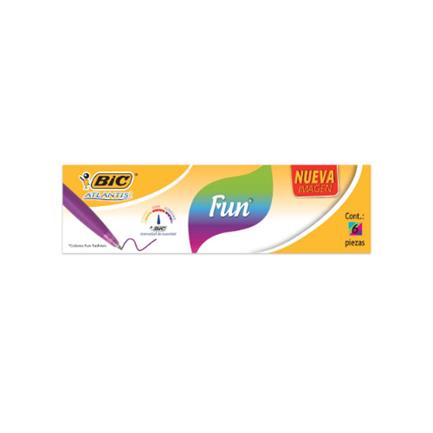 Boligrafo bic retractil atlantis fun 1.0 c/6.