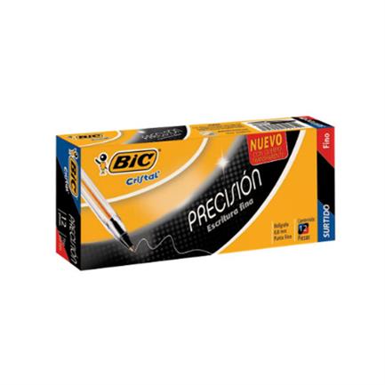 Boligrafo bic cristal presicion plus surtido c/12