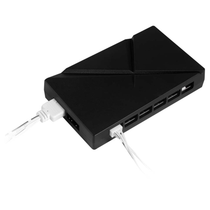 Hub Balam Rush para 8 Ventiladores Eolox EXH8 4x4-Pin 4x3-Pin Control Remoto Azender Negro