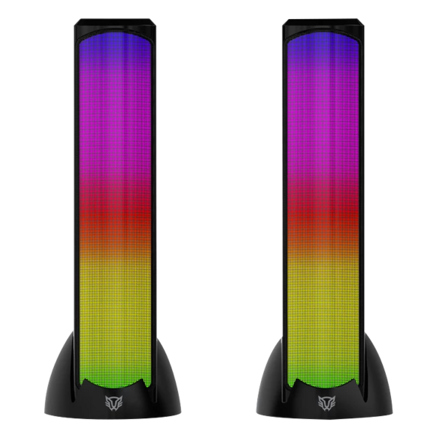Bocinas Balam Rush Gamer Glimm Tower BG575 Inalambricas Bluetooth 50 10 W 20 Canales Iluminacion RGB Nova Negro 3