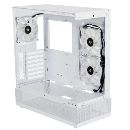 Gabinete Gamer Balam Rush Media Torre Tank Super 9200 TB Max MB ATX USB C 3.1/xUSB 3.0/USB 2.0 ARGB Blanco 2