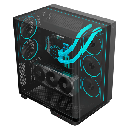 Gabinete Gamer Balam Rush Media Torre Tank Expert Curve 7800 / Legend Negro