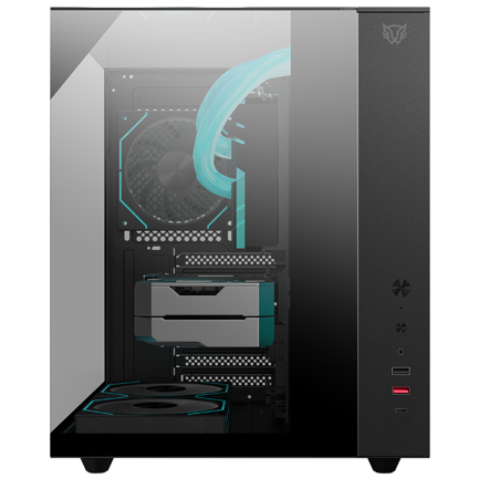 Gabinete Gamer Balam Rush Media Torre Tank Majestic 6600 Legend Negro 2