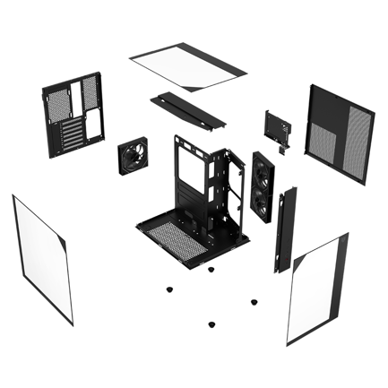 Gabinete Gamer Balam Rush Media Torre Tank Majestic 6600 Legend Negro 4