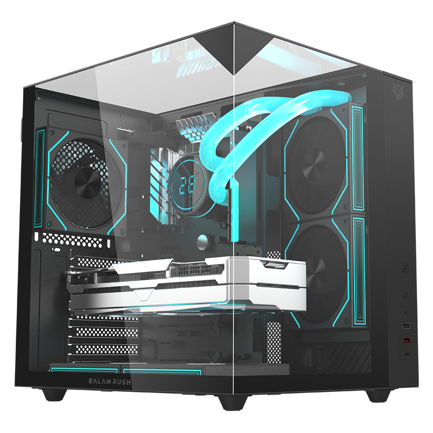 Gabinete Gamer Balam Rush Media Torre Tank Majestic 6600 Legend Negro 6