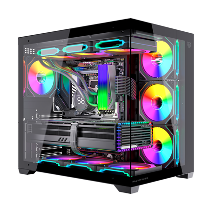 Gabinete Gamer Balam Rush Media Torre Tank Core Ultra GM925 Balam Rush Negro