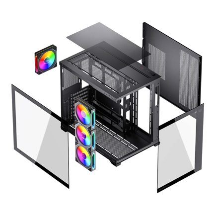 Gabinete Gamer Balam Rush Media Torre Tank Core Ultra GM925 Balam Rush Negro 5