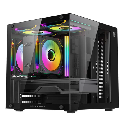 Gabinete Gamer Balam Rush Compact Mini Torre Tank Glow Mini 3500 Negro 3