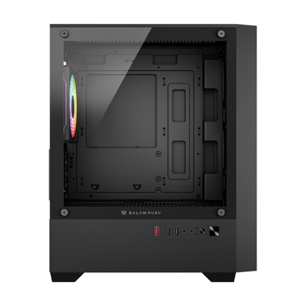 Gabinete Gamer Balam Rush Compact Mini Torre Nitrox Edge Aircool 4700A Negro